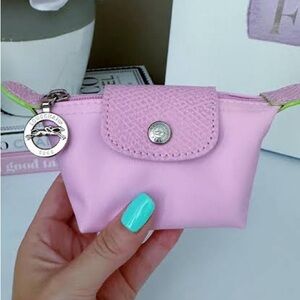 Longchamp Le Pliage Mini Pouch Light Pink